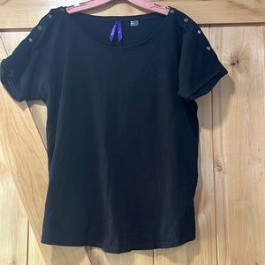 Seraphine maternity /nursing black T-shirt XS